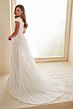 Modest by Mon Cheri MOD304 Square Neck Removable Train Bridal Gown