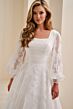 Modest Bridal by Mon Cheri MOD344 Bishop Sleeve Wedding Gown