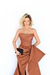 Tarik Ediz 50868 Dream High Slit Strapless Dress
