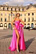 Tarik Ediz 98421 Genna Bow Waist Strapless Dress