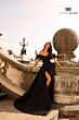 Tarik Ediz 98506 Detachable Train Off The Shoulder Dress