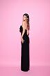Tarik Ediz 54034 Malgojata Rosette Neck Keyhole Midriff Prom Gown