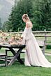 Willowby 50712 Persephone Bishop Sleeve Off The Shoulder Wedding Dress