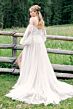 Willowby 50712 Persephone Bishop Sleeve Off The Shoulder Wedding Dress
