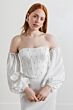 Willowby 53609 Riviera Corset Bodice Removable Sleeve Bridal Dress
