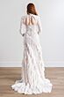 Willowby 54119 Echo Ruffle Cuff Plunging Neck Bridal Dress