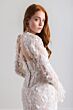 Willowby 54119 Echo Ruffle Cuff Plunging Neck Bridal Dress