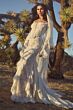Willowby 54119 Echo Ruffle Cuff Plunging Neck Bridal Dress