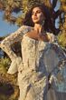 Willowby 54119 Echo Ruffle Cuff Plunging Neck Bridal Dress
