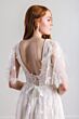 Willowby 54120 Gaia V-Neck Sheer Flared Sleeve Bridal Dress