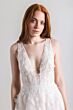 Willowby 54120 Gaia V-Neck Sheer Flared Sleeve Bridal Dress