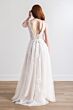 Willowby 54120 Gaia V-Neck Sheer Flared Sleeve Bridal Dress