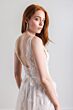 Willowby 54120 Gaia V-Neck Sheer Flared Sleeve Bridal Dress