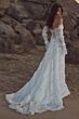 Willowby 54403 Daphne Removable Sleeve Smocked A-Line Bridal Gown