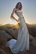 Willowby 54406 Rowan Illusion Lace Bodice Cowl Neck Wedding Dress