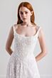 Willowby 54613 Ruqa Scoop Neck Beaded A-Line Wedding Dress