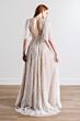 Willowby 54615M Aries Lined Beaded V-Neck Flare Sleeve Wedding Gown