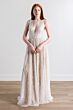 Willowby 54615M Aries Lined Beaded V-Neck Flare Sleeve Wedding Gown