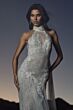 Willowby 54725 Zoe Tie Halter Neck Lace Wedding Gown