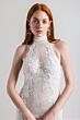Willowby 54725 Zoe Tie Halter Neck Lace Wedding Gown