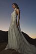 Willowby 54725 Zoe Tie Halter Neck Lace Wedding Gown