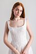 Willowby 54728 Tatum A-Line Basque Waist Scoop Neck Wedding Gown