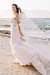 Locket 19728 Lucky Plunging Neckline Trumpet-Style Wedding Dress