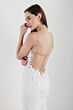 Locket 13139 Ilsa Sheer Back Notched Neck Wedding Dress