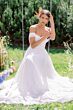 Locket 10215 Cinda Knotted Bust Off-The-Shoulder Bridal Dress