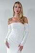 Locket 12246 Capri Off-The-Shoulder Cowl Neck Wedding Dress