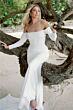 Locket 12246 Capri Off-The-Shoulder Cowl Neck Wedding Dress