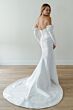 Locket 12253 Noor Bow Sleeve Jacquard Wedding Dress
