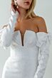 Locket 12253 Noor Bow Sleeve Jacquard Wedding Dress
