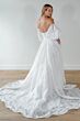 Locket 12255 Vienna Balloon Sleeve Drape Bodice Wedding Dress
