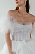 Locket 12641 Byrd Arm Bands Ruffle Skirt Wedding Gown