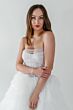 Locket 12641 Byrd Arm Bands Ruffle Skirt Wedding Gown