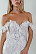 Locket 12736 Siddalee Petal Train Sweetheart Neck Wedding Gown