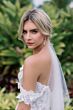 Locket 12736 Siddalee Petal Train Sweetheart Neck Wedding Gown