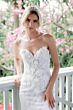 Locket 12736 Siddalee Petal Train Sweetheart Neck Wedding Gown