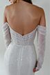 Locket 12827 Glimpse Crisscross Midriff Sequin Wedding Gown