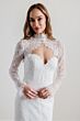 Locket 15134 Fili Strapless Sweetheart Neck Wedding Gown with Topper