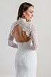 Locket 15134 Fili Strapless Sweetheart Neck Wedding Gown with Topper