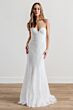 Locket 15134 Fili Strapless Sweetheart Neck Wedding Gown with Topper