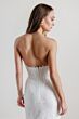 Locket 15134 Fili Strapless Sweetheart Neck Wedding Gown with Topper
