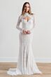 Locket 15134 Fili Strapless Sweetheart Neck Wedding Gown with Topper