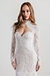 Locket 15134 Fili Strapless Sweetheart Neck Wedding Gown with Topper