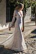 Locket 15134 Fili Strapless Sweetheart Neck Wedding Gown with Topper