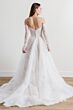 Locket 15137 Pendant Off The Shoulder A-line Lace Wedding Dress