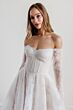 Locket 15137 Pendant Off The Shoulder A-line Lace Wedding Dress