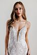 Locket 15139 Charity Floral Appliques Fit and Flare Bridal Gown